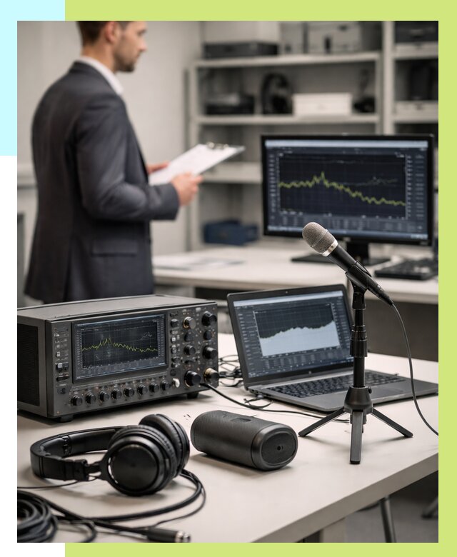 Сертификация аудиотехники в Каменске-Шахтинском от 15452 р., Алешин-Ксш